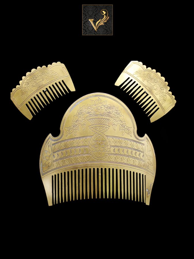 Juego de Peinetas Oro